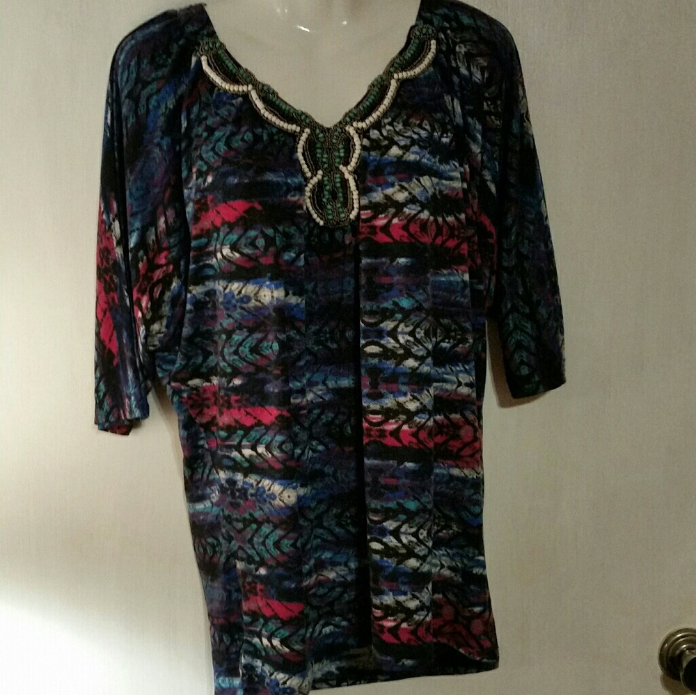 Beautiful Kim Rogers blouse. Size Large